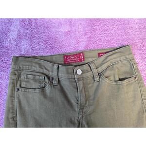 Lucky Brand Women's Skinny Jeans Olive Green size 4